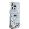 Karl Lagerfeld KLHMP15LLGKISGH iPhone15 Pro 6.1 hardcase transparent Liquid Glitter Karl Head Magsafe